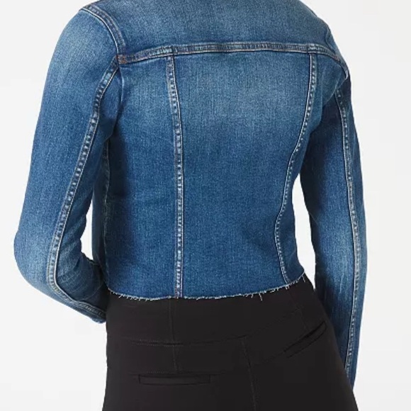 Bar III distress seam-detail jean jacket, size S denim jacket - Picture 8 of 15